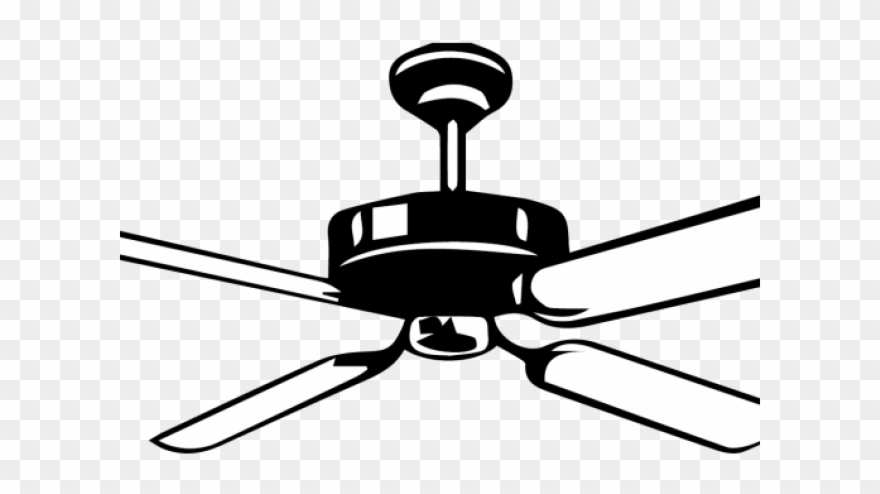 Fans Clipart Celling - Ceiling Fan Clip Art - Png Download