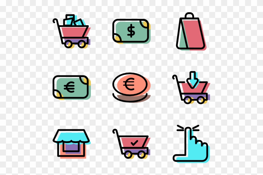 Shopping And Ecommerce Set - E-commerce Clipart