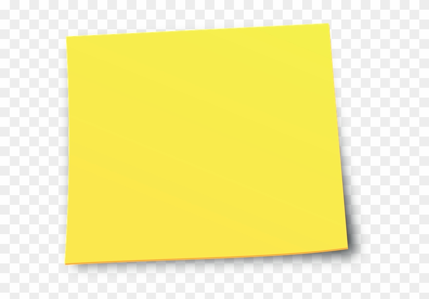 Yellow Sticky Notes - Yellow Post It Note Clipart - Png Download