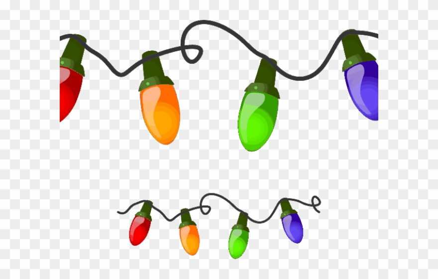 Holiday Clipart Christmas - Christmas Lights On String - Png Download