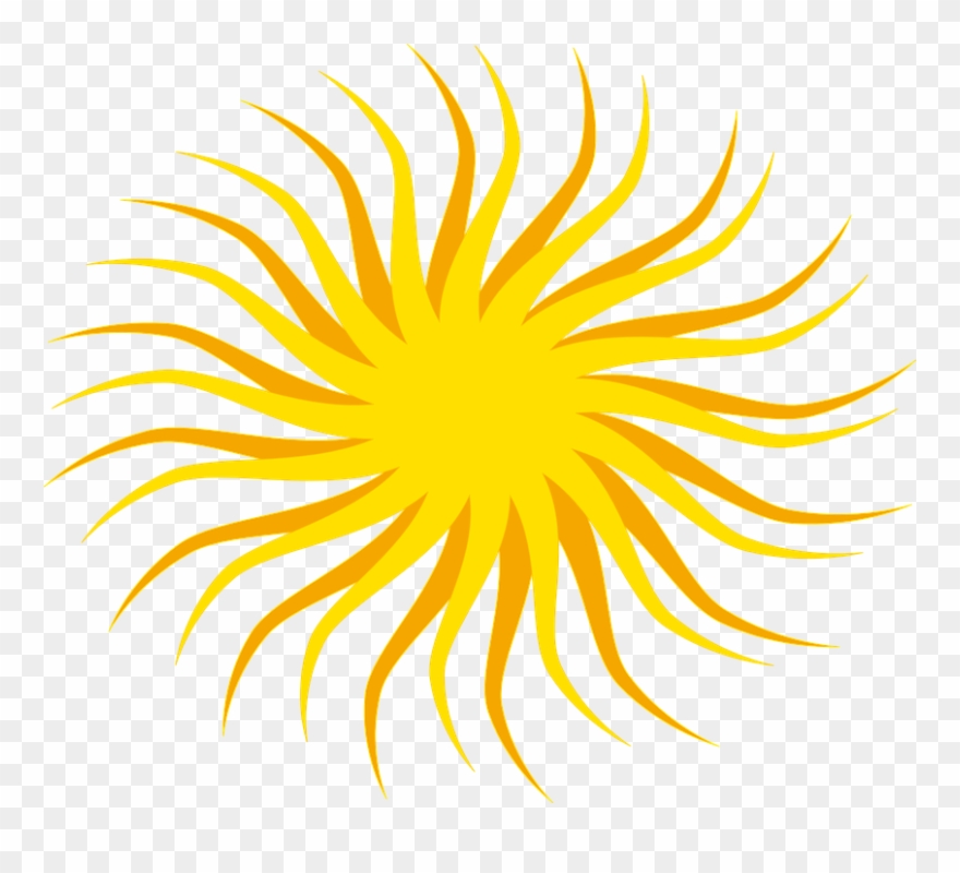Bright Sun Clipart - Raios Do Sol Desenho - Png Download