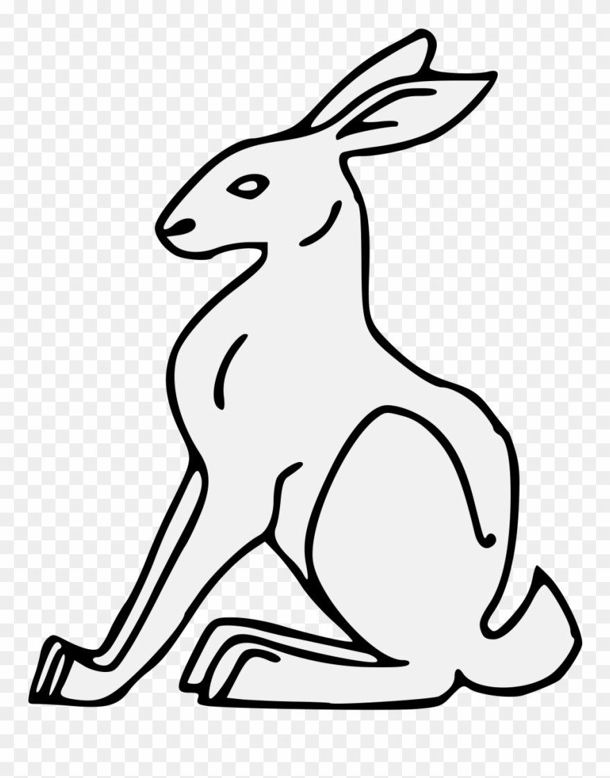 Rabbit - Heraldic Art Clipart