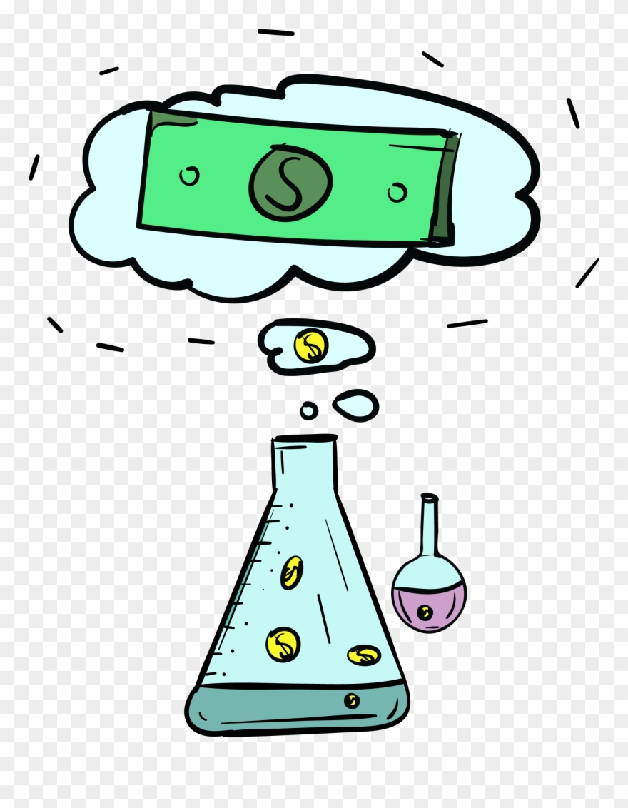 Graphic Money Experiment - Chemistry Money Clipart