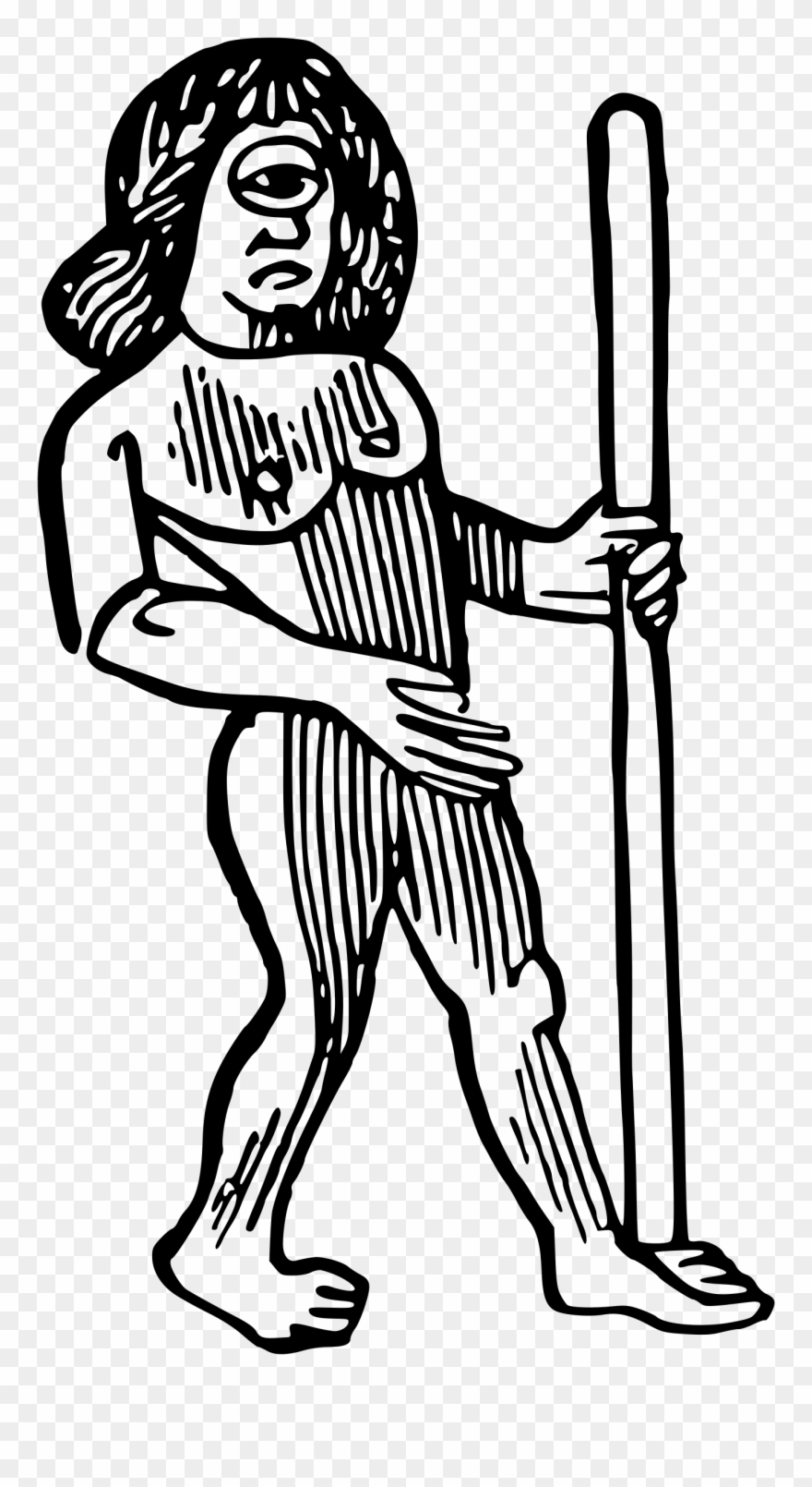 Big Image - Greek Cyclops Drawing Clipart