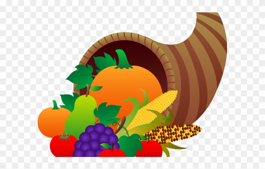 Gourd Clipart Thanksgiving - Transparent Background Cornucopia Clip Art - Png Download
