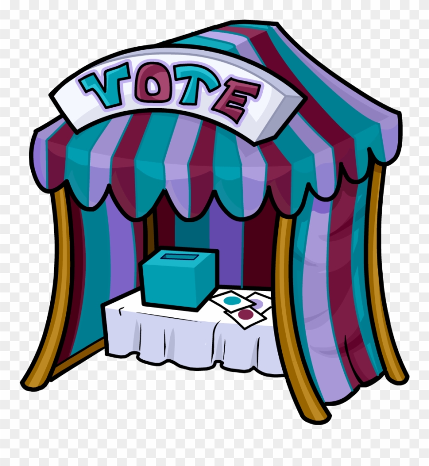 Newspaper Issue 197 Color Vote Booth - Club Penguin Color Vote Clipart