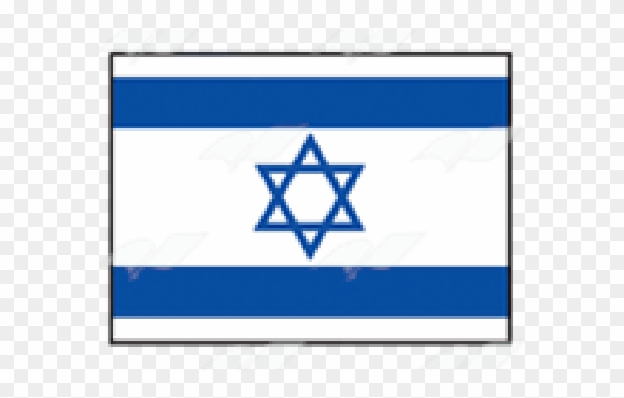 Israel Flag Clipart - Israel Flag Black And White - Png Download