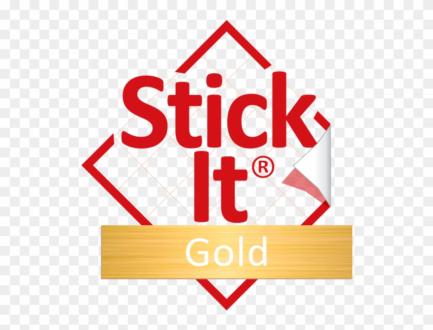 Stick It ® Gold Brushed - Paper Clipart
