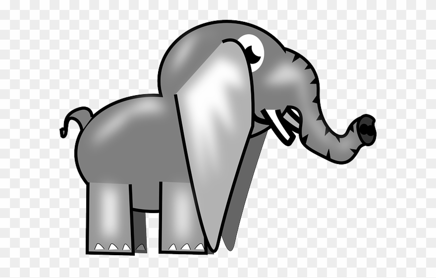 Elephant, Animal, Africa, Safari, Cartoon, Trunk - Custom Baby Elephant Shower Curtain Clipart