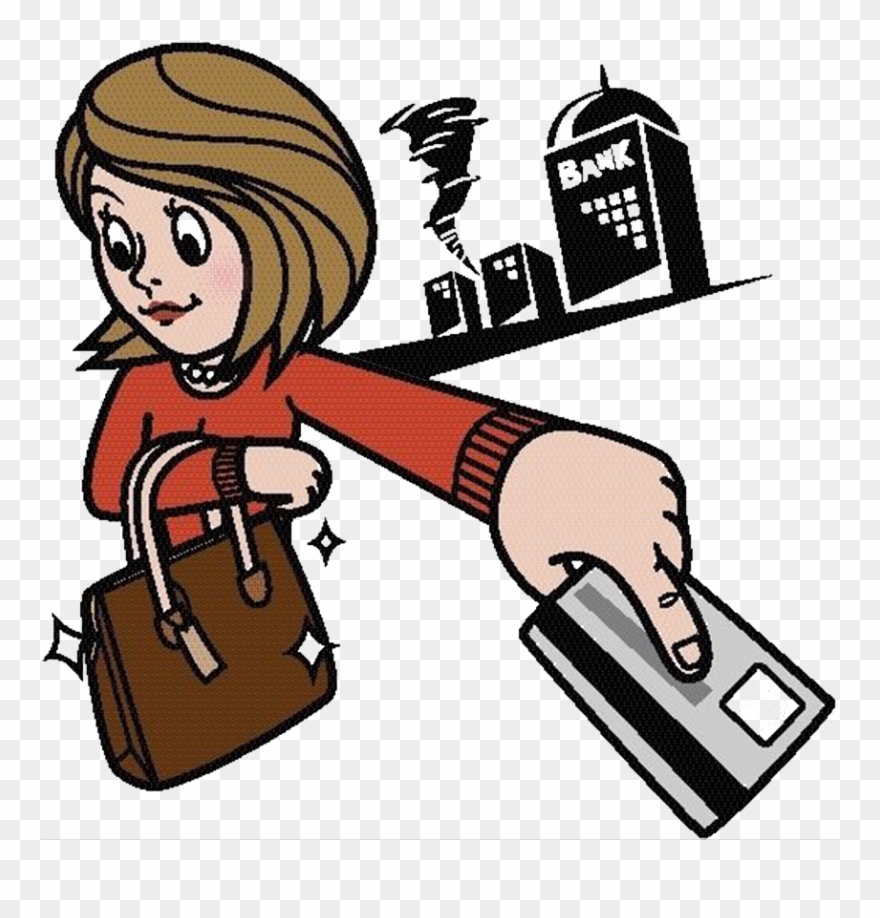 Credit Card Cartoon - Dibujo Tarjetas De Credito Clipart