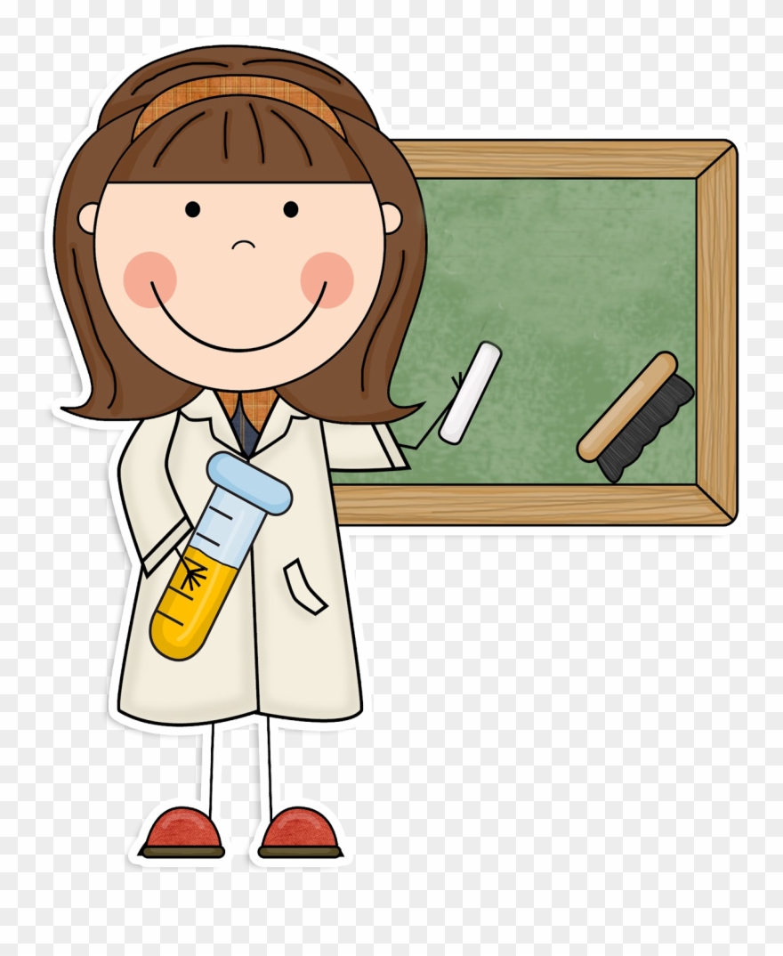 Free Clipart For Teachers Pinterest - Science Teacher - Png Download