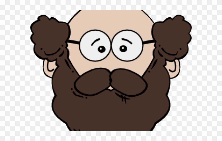 Father Face Clipart - Old Man Cartoon Face - Png Download
