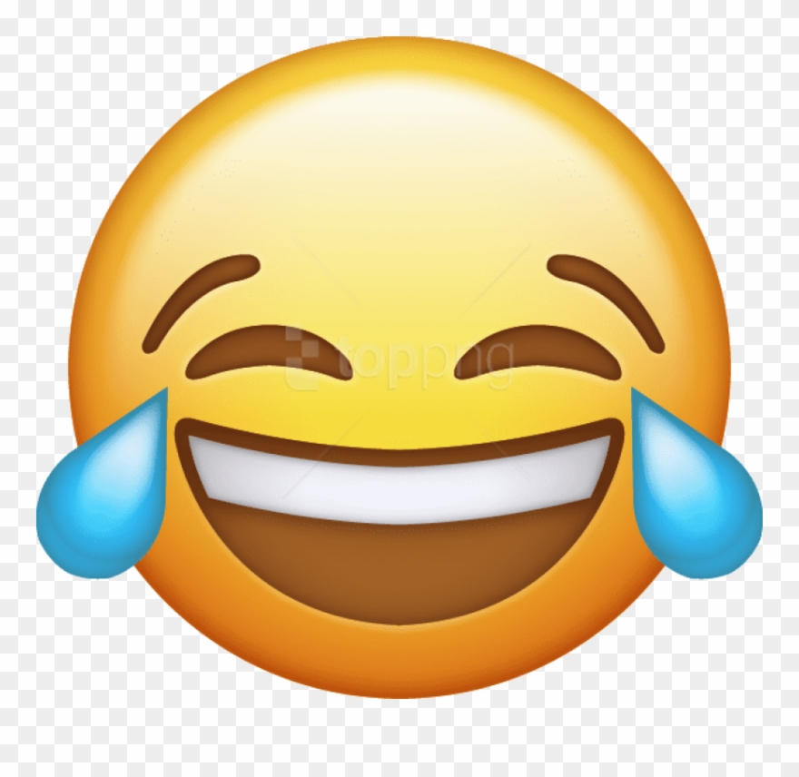 Download Tears Emoji Icon - Laughing Face Emoji Clipart