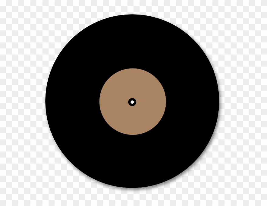 Solid Color Vinyl Record Clip Art At Clker - Phonograph Record - Png Download