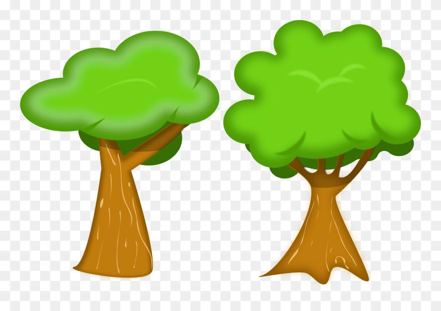 Codes For Insertion - Two Trees Clip Art - Png Download