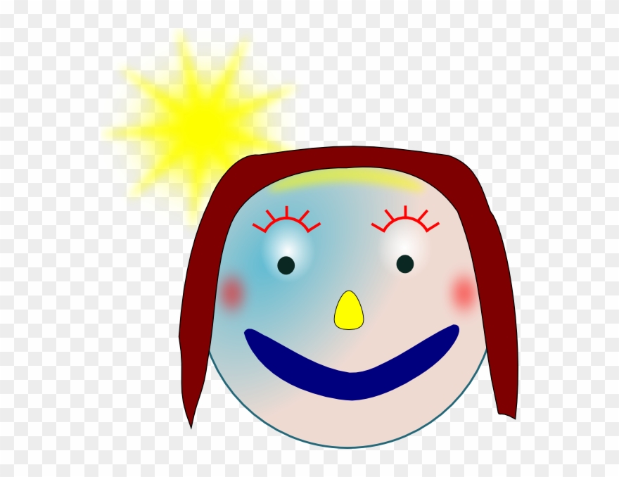 Free Vector Smiley Girl Clip Art - Clip Art - Png Download