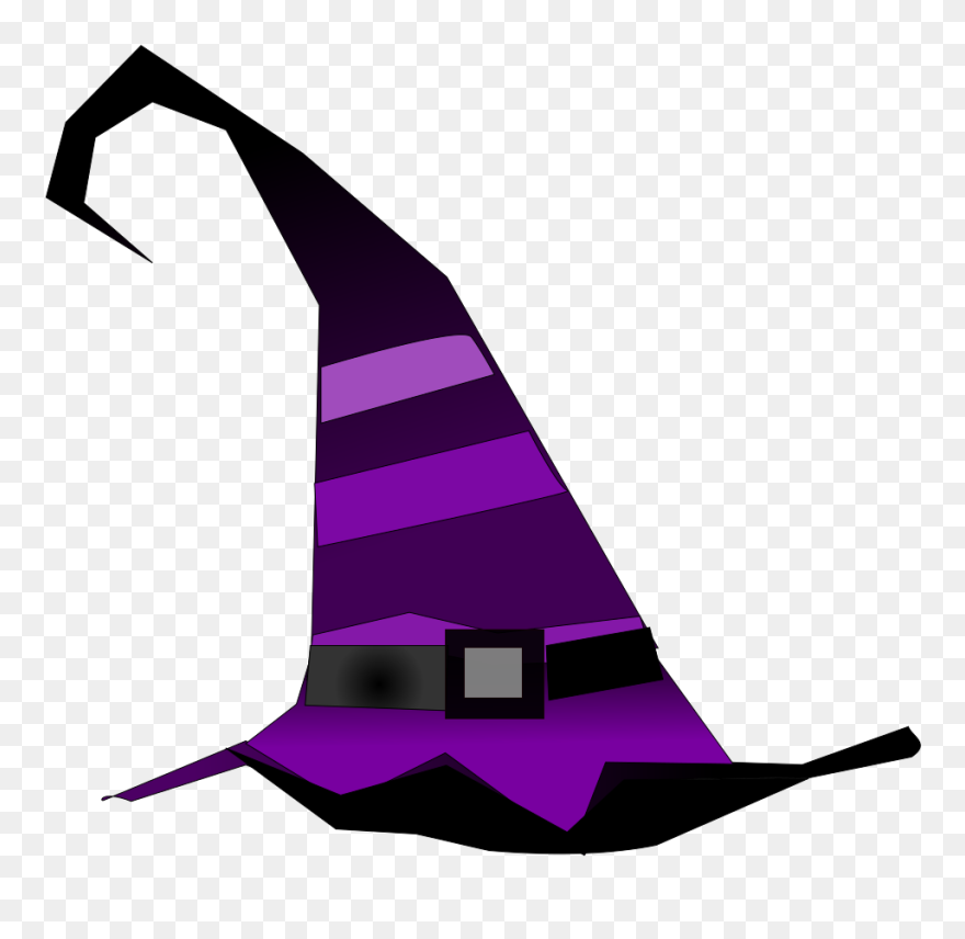 Witch Face Clipart - Witch Hat Clipart - Png Download