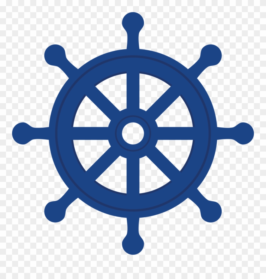 Nautical Party, Patch, Silhouette Cameo, Nautical Clipart, - Ship Wheel Clipart - Png Download