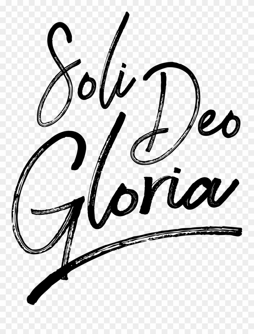 Soli Deo Gloria God Reformation Protestantism Freie - Soli Deo Gloria Banner Clipart