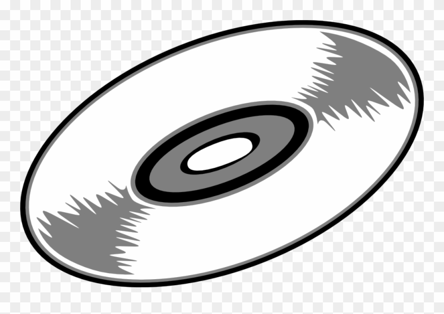 Clipartist Net Rpm Black White Line Art - Black And White Record Clip Art - Png Download