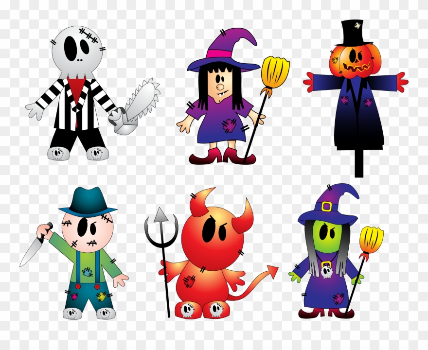Halloween Creepy Collection Png Clipart - Halloween Sticker (rectangle) Transparent Png
