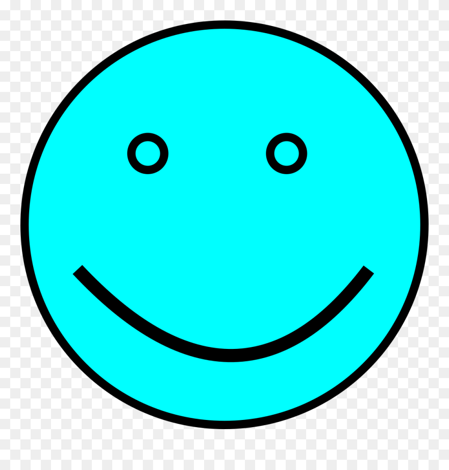 Light Blue Smiley Face Clipart