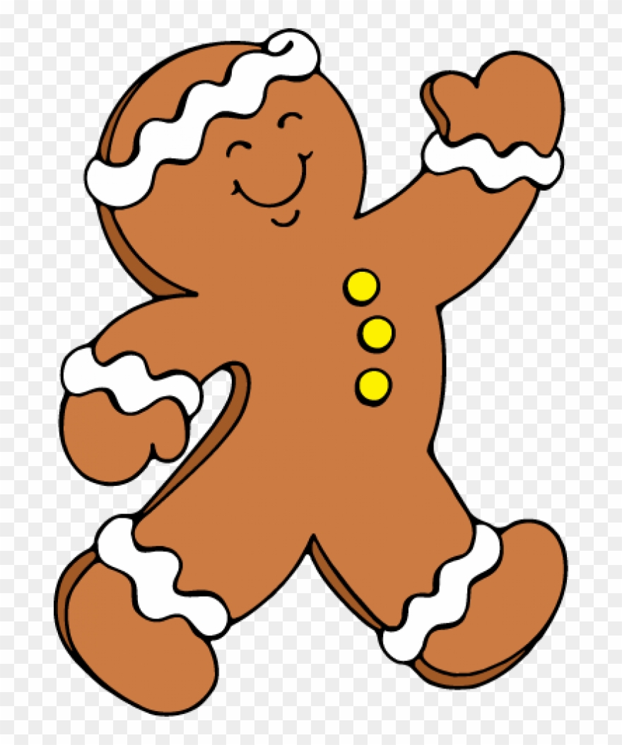 Permalink To Gingerbread Man Clipart - Running Gingerbread Man Clipart - Png Download