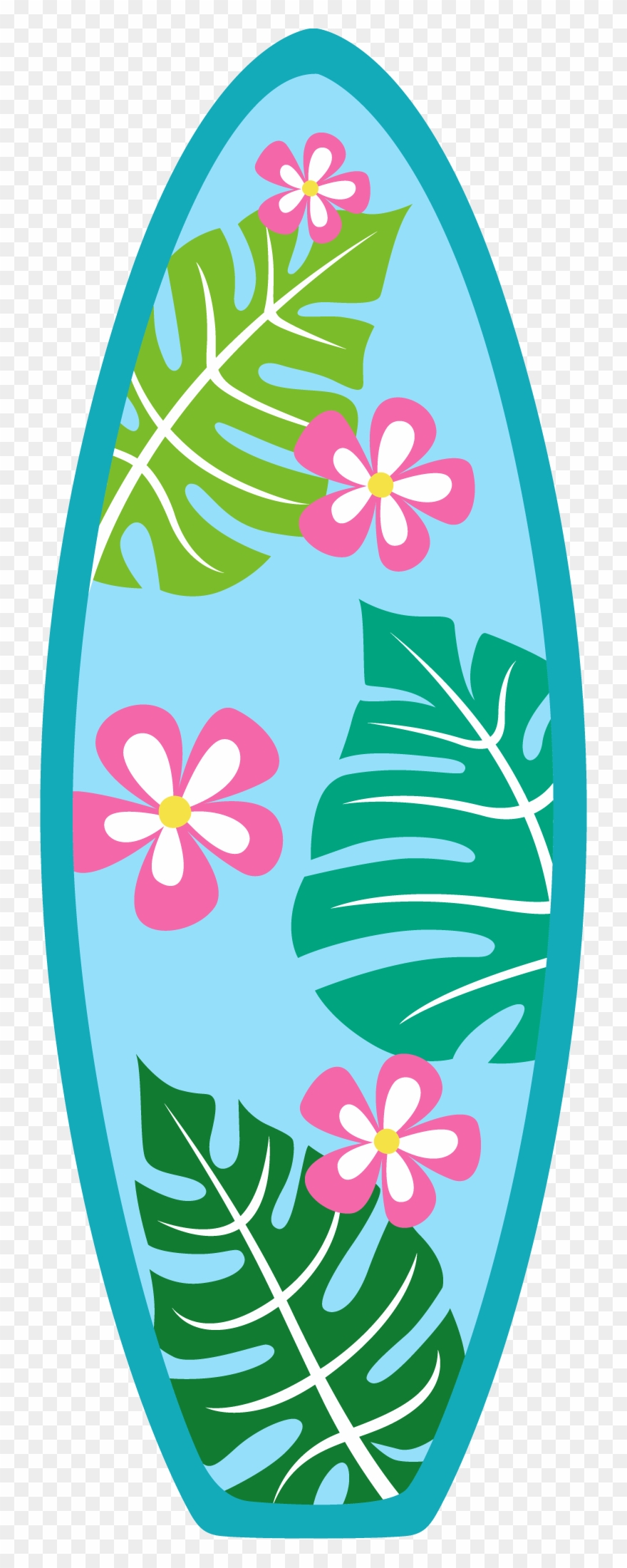 Photo By Daniellemoraesfalcao Minus - Hawaiian Surf Board Clipart - Png Download