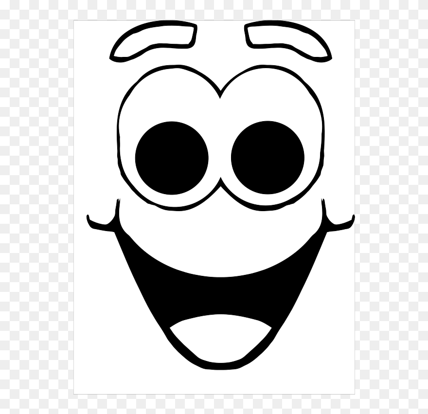 Clip Arts Related To - Eyes And Mouth Cartoon - Png Download