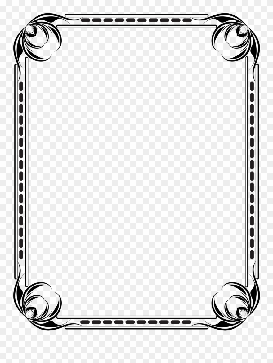 Free Draw Download Border Templates Corel Designs Gallery - Drawing Clipart