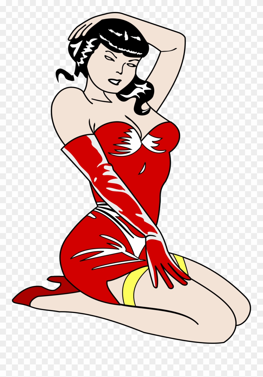 Png Free Library Clipart Old Style Pin Up Big Image - Clipart Pin Up Transparent Png