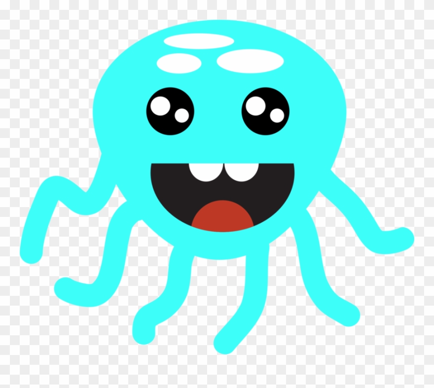 Octopus Smiley Emoticon Art Forms In Nature Drawing - Clip Art - Png Download