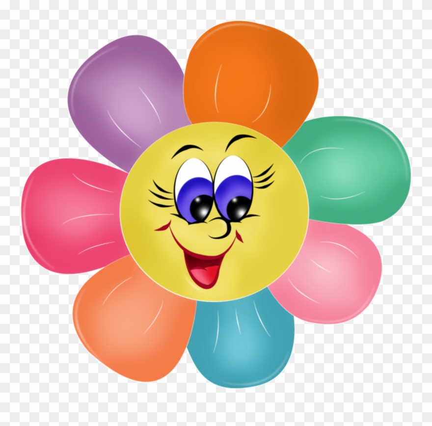 Azbuka Png Klipart Pinterest Smileys Smiley And - Flower With Face Clipart Transparent Png