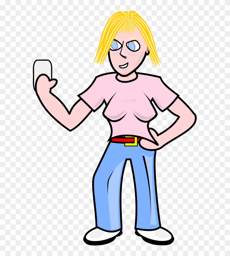 Teen - Teenage Blonde Girl Clip Art - Png Download