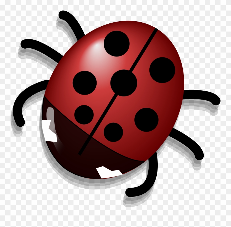 Free Vector Ladybug Clip Art - Cute As A Bug Bib - Png Download