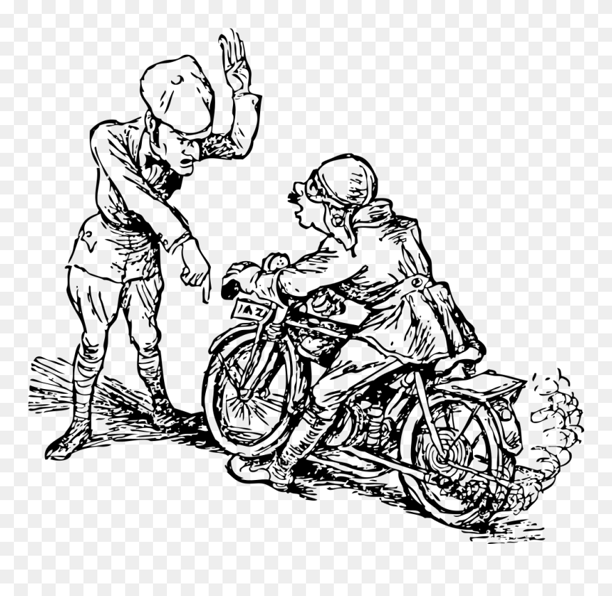 Vector Free Vectors Download 4vector - Motorcycle Clip Art - Png Download