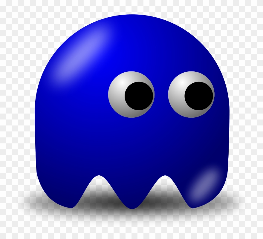 Get Notified Of Exclusive Freebies - Pac Man Ghost Blue Clipart
