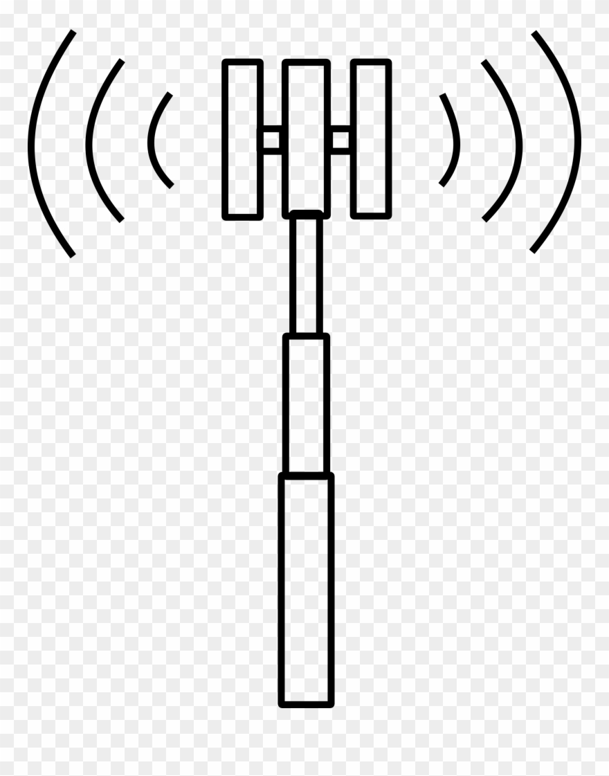 Clipart - Cell Tower - Cell Phone Tower Icon - Png Download