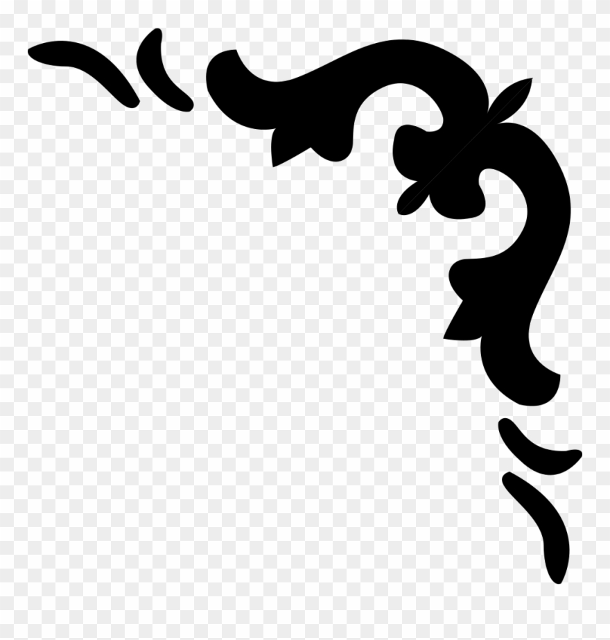 Lace Comments - Ornamentos En Esquina Vector Png Clipart