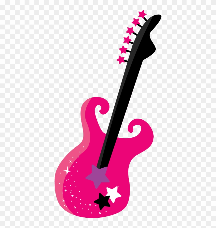 Music Clipart, Craft Images, Cute Images, Photo Boots - Rock Star Guitar Clip Art - Png Download