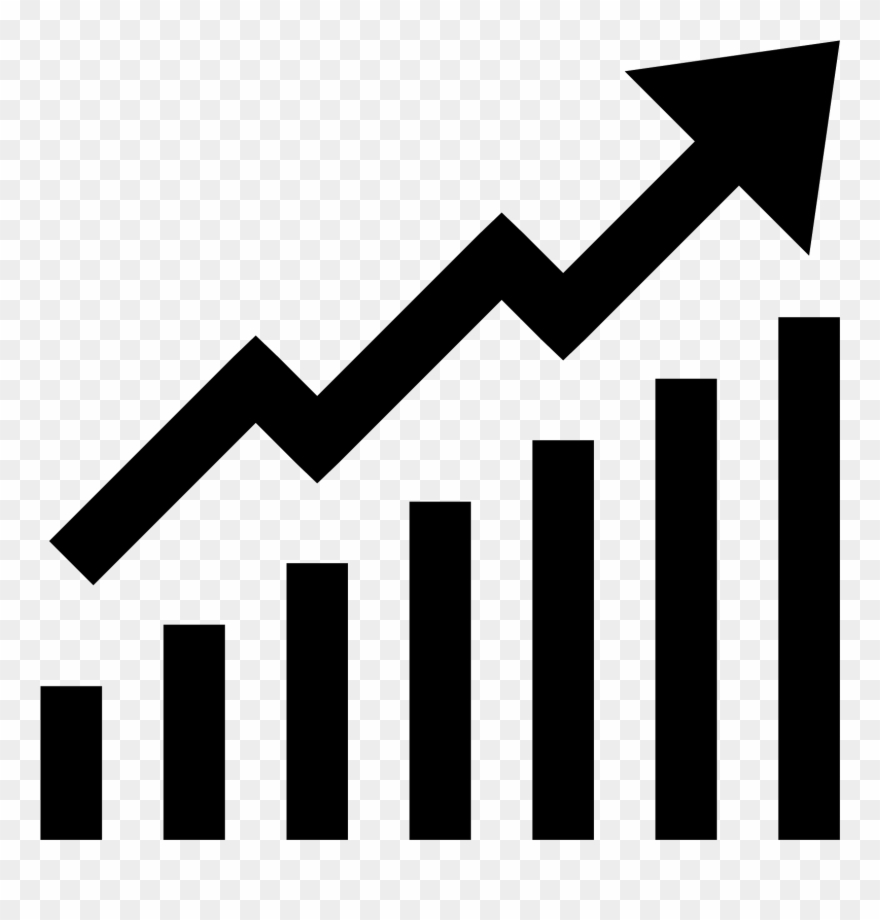 Clipart Arrows Graph - Trading Icon - Png Download