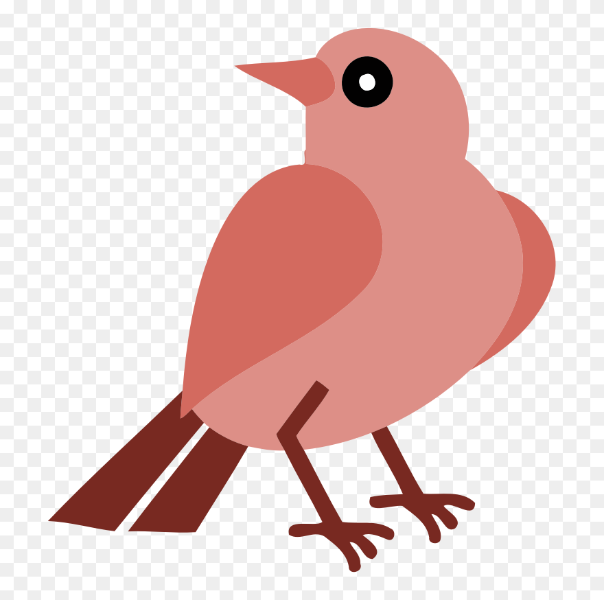 European Robin Silhouette Bird Beak - Beak Clipart