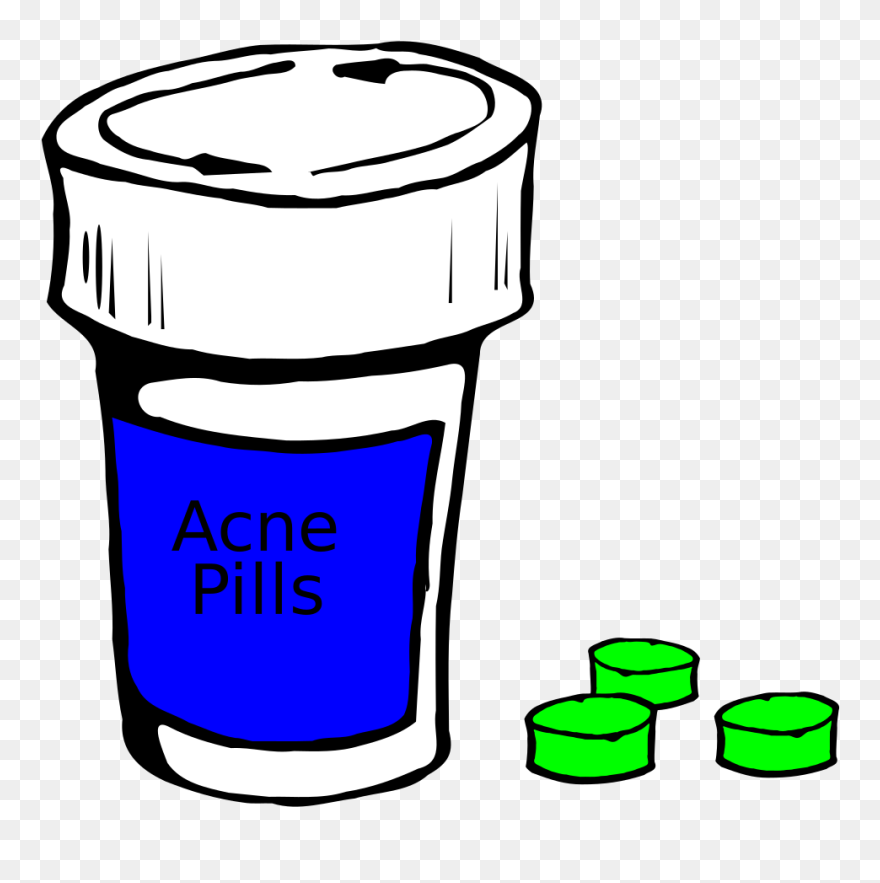 Acne Pills Clip Art - Pills Clipart - Png Download