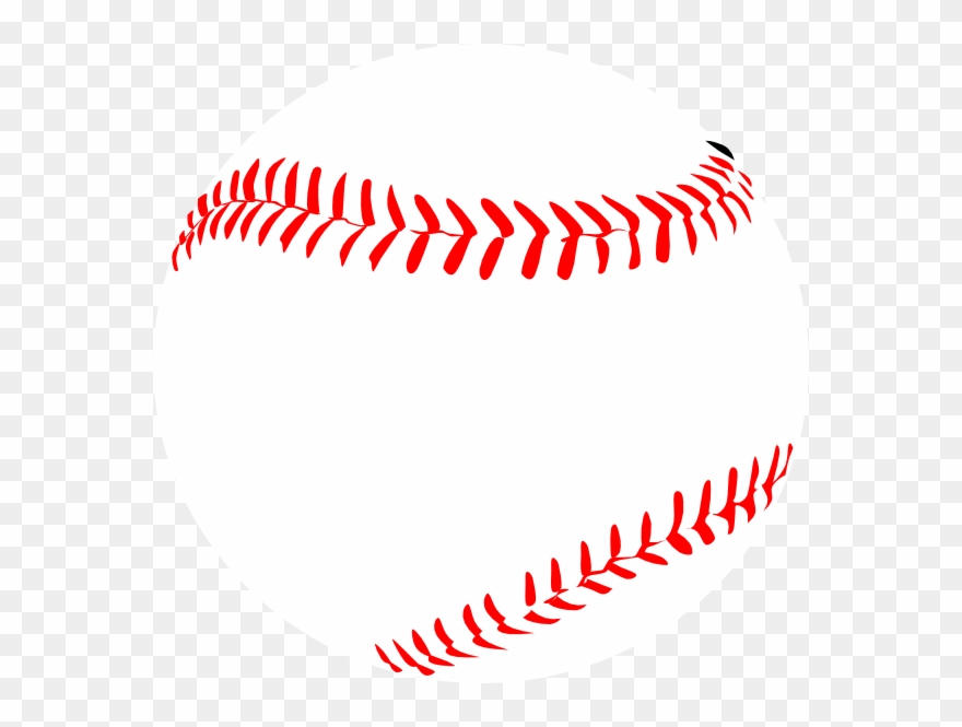 Graphic Transparent Download Red Laces Clip Art - Black And White Softball - Png Download