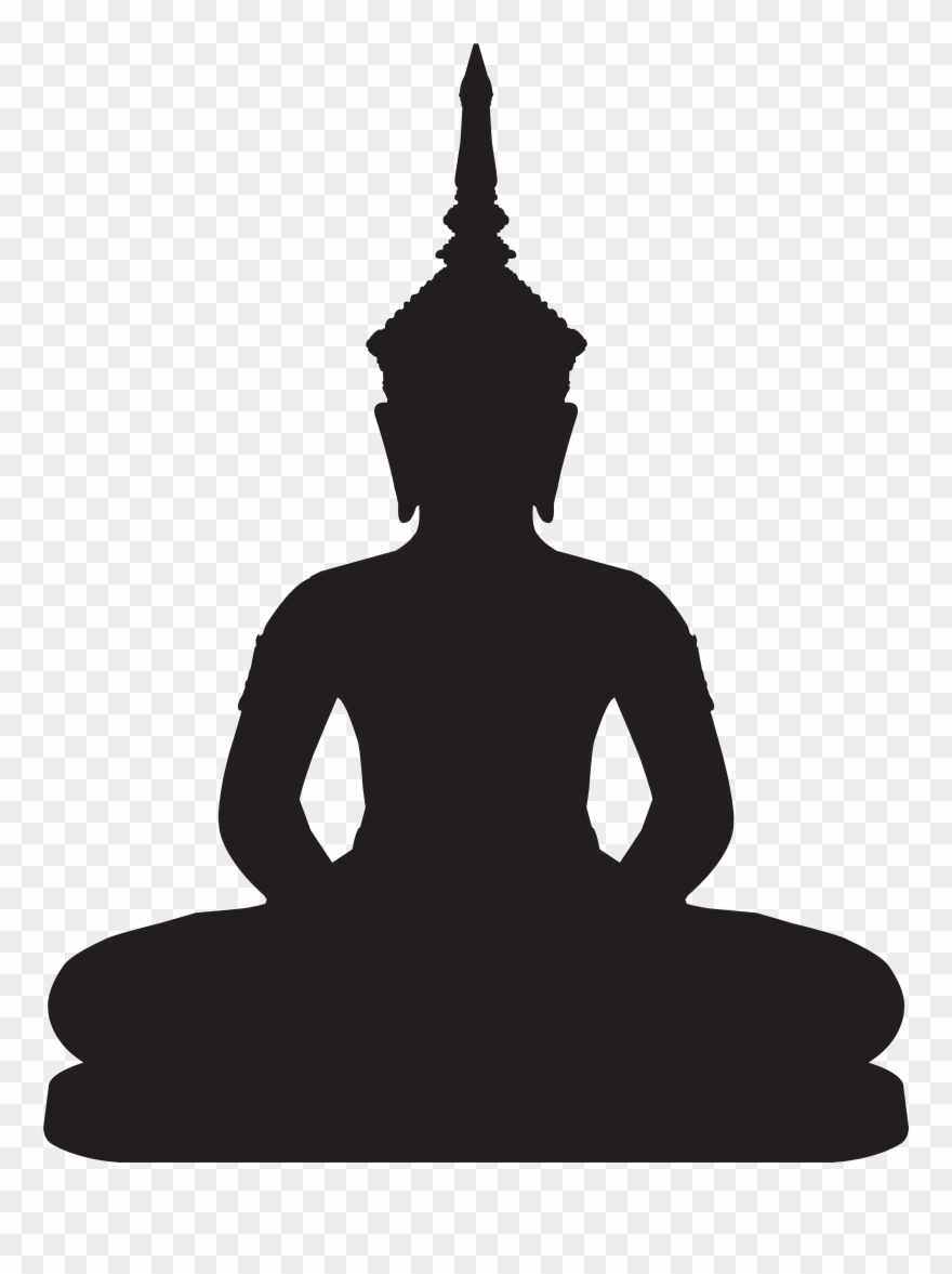 Buddha Statue Silhouette Png Clip Art Transparent Png