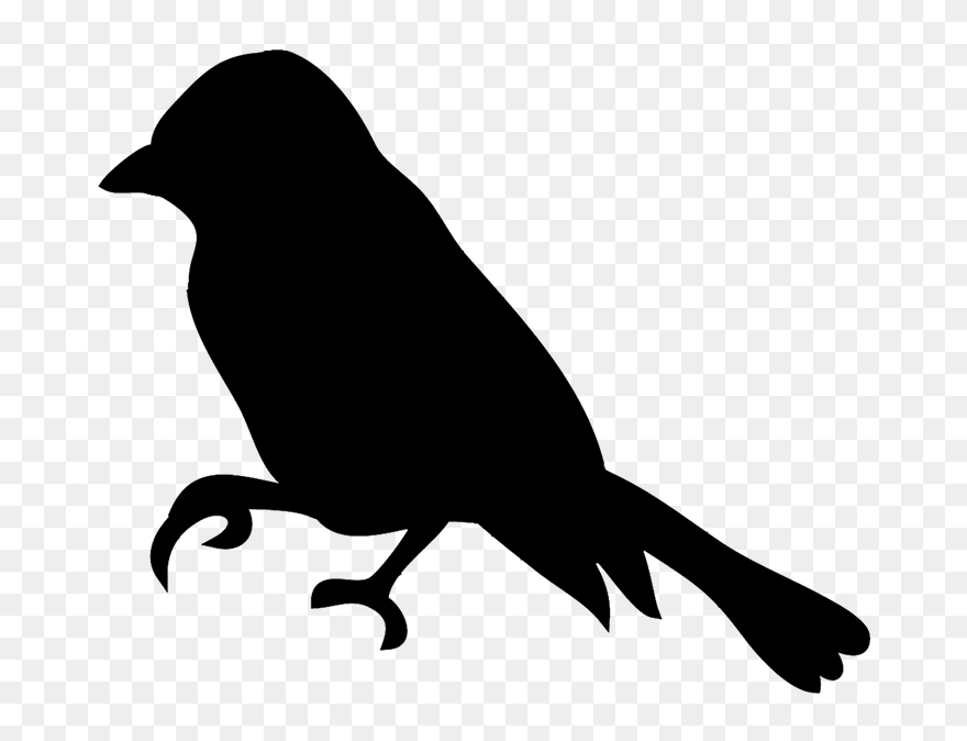 Bird Silhouettes - Finch Vector Clipart