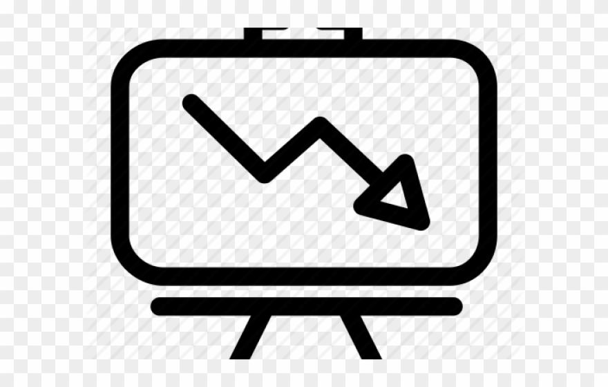 Graph Clipart Loss - Sign - Png Download