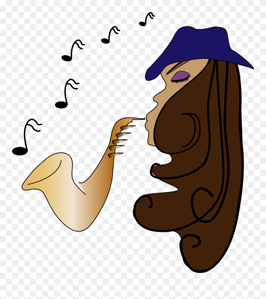 Saint Lucia Jazz & Arts Festival Alto Saxophone Free - Jazz Cartoon Png Clipart