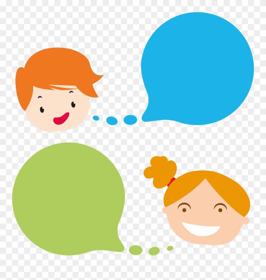 Clip Art Black And White Stock With Speech Bubbles - Child With Speech Bubble Clipart - Png Download