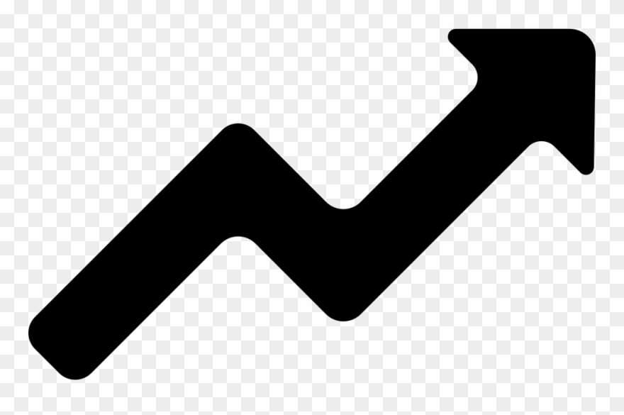 Clipart Arrows Graph - Zig Zag Arrow Icon - Png Download